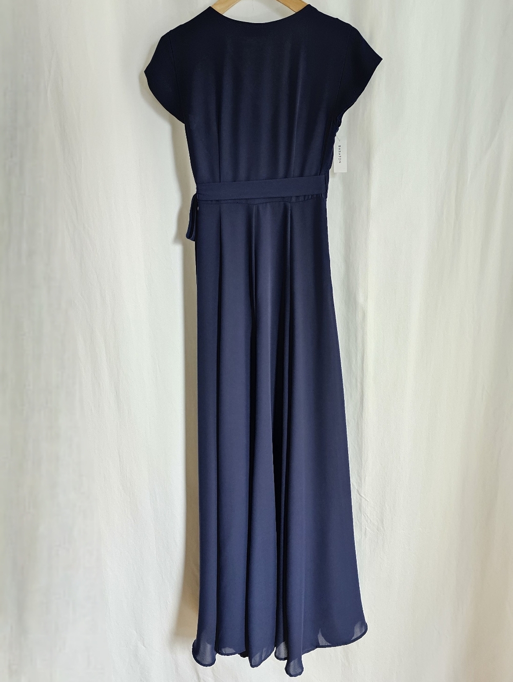 Aritzia Babaton Lexia Short Sleeve Chiffon Wrap Maxi Dress - Picture 5 of 16
